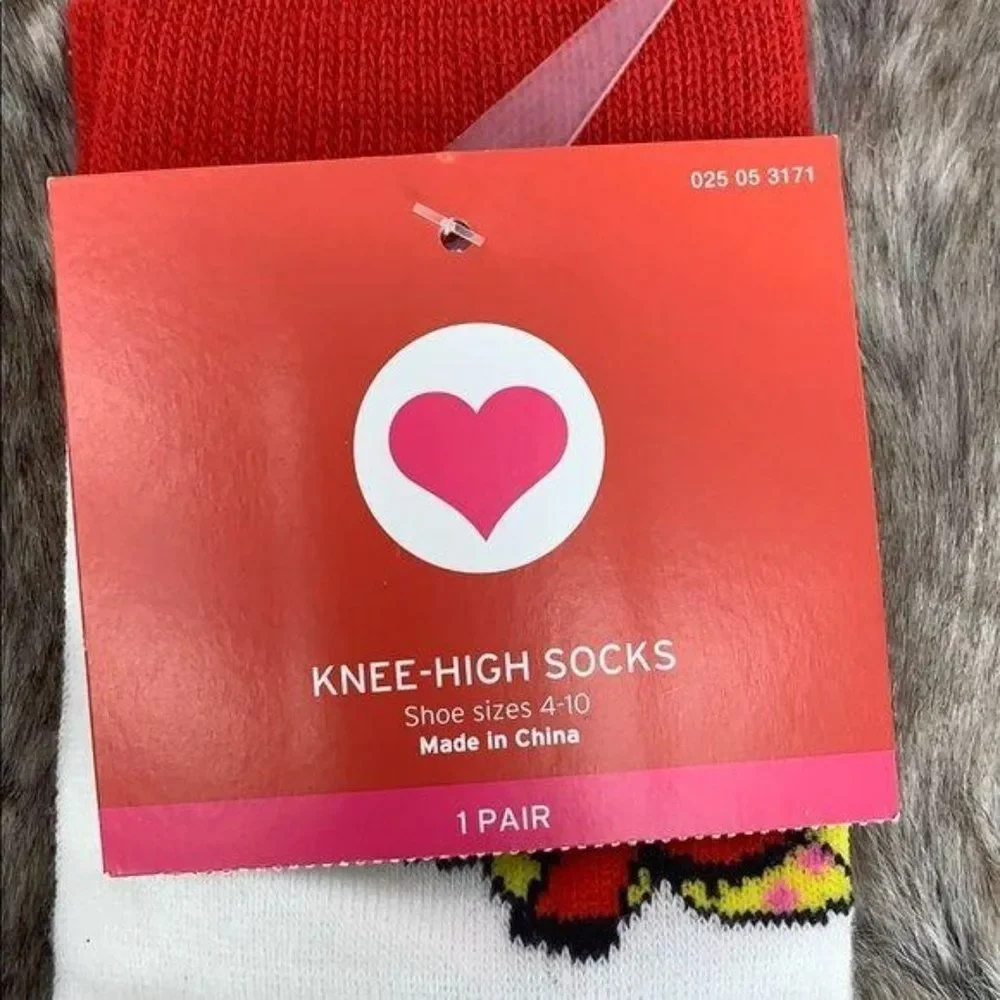 Target Women’s Knee High‎ Comic Love Socks Sz 4-10
